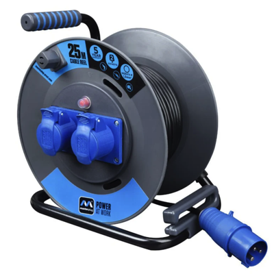 Masterplug Industrial Open Reel Cable 25M (OL251622PEBL)